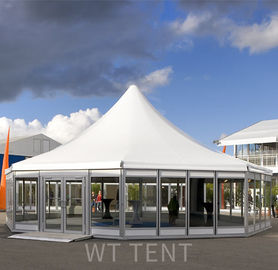 商業白い多味方されたテント/屋外の塔のおおいのテント ガラスWindows