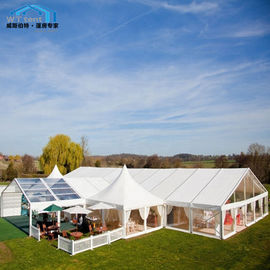 大きく白い結婚式のテントのアルミ合金フレームの避難所の展示会の使用