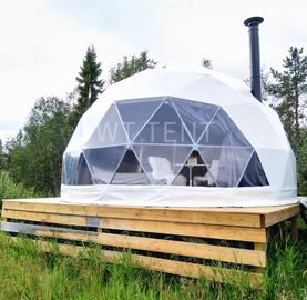 リゾートの移動可能なドームの小型テントの炎-抑制ポリ塩化ビニール カバーの上のEz