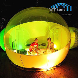 空気送風機が付いている屋外のキャンプ場のための透明で膨脹可能な泡テント