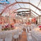 ロマンチックな結婚式の装飾との巨大な多角形のテントの耐食性